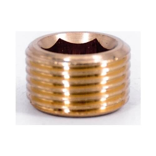 3/8" NPT End Plug Interel Hex Socket Brass Pipe Fitting Water Gas Fuel