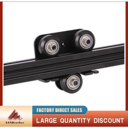 3D Printer 2020 Openbuilds V Slot gantry plat set slide plate pulley for CR-10 / Ender-3 Metal Extruder Nozzle Fixing wheels