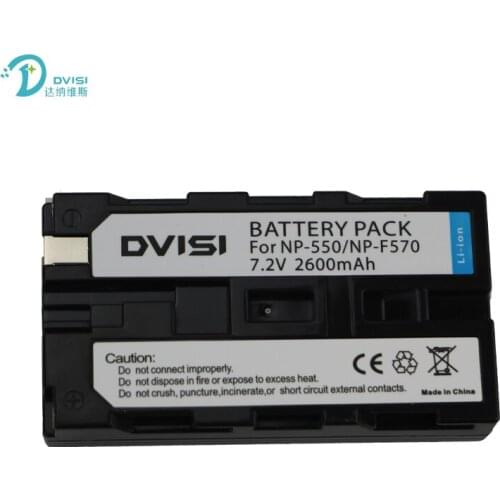 DVISI 7.2V 2.6Ah NP-F550 NP-F570 Camera Battery for Sony CCD-RV100 RV200 CCD-SC5 CCD-SC9 CCD-TR1 TR215 CCD-TR940 CCD-TR917