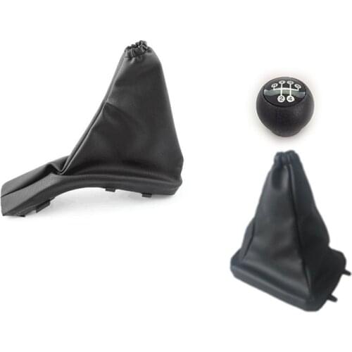 Leather Car Shift Gear Knob Lever Gaitor Boot Cover For Opel Astra II G Zafira A 98-10 Hand Brake Boot
