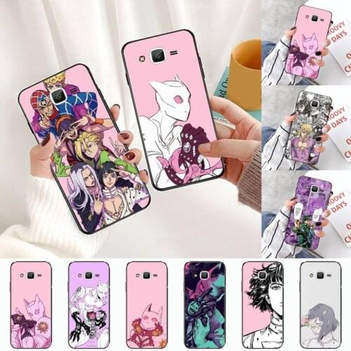 JOJO BIZARR ADVENTUR black Phone Case Hull For Samsung Galaxy J2 J4 J5 J6 J7 J8 2016 2017 2018 Prime Pro plus Neo duo