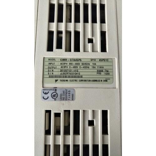 CIMR-G7A45P5 5.5KW 380V inverter , used one , 90% appearance new , test goods , free shipping