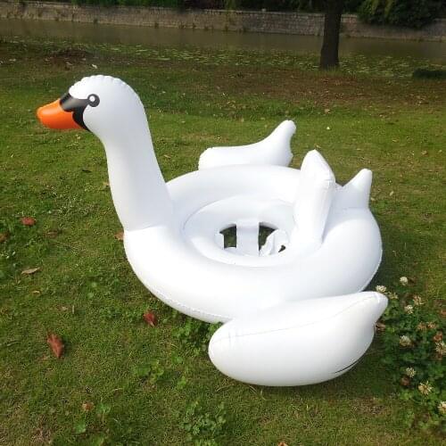 Infant Baby Inflatable White Swan Swim Seat Pool Float Inflatable Water Toys Fun Pool Floats Inflatable Raft Boia Piscina