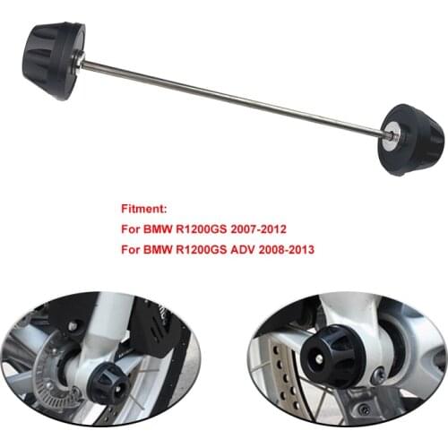 For BMW R1200 GS LC 2007-2012 08 09 10 11, R1200GS Adventure ADV 2008-2013 2012 Front Axle Fork Wheel Protector Crash Slider