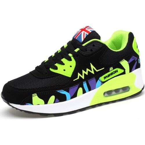 Brand Sneaker Women Shoes Fashion Comfortable Air Cushion Running Shoes Lace-up Breathable Sports Jogging Tennis Shoes For Girls