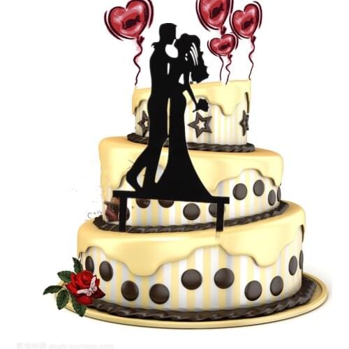 INS New Mr.& Mrs Wedding party Cake Toppers Pink gold Acrylic Bride and Groom Cake Topper For Wedding & Engagement Decorations