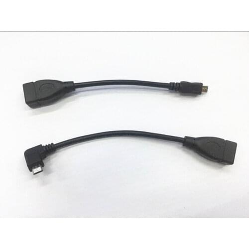 Micro USB 2.0 OTG Cable 2 Pack for Samsung S7 S6 Edge S4 S3, LG G4, Dji Spark Mavic Remote Controller, Android Tablets (Black)