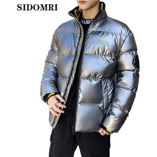 Mens jacket Autumn winter 2020 new fashion CHINA heart logo standing-collar cotton-padded coat thick warm outwear coats