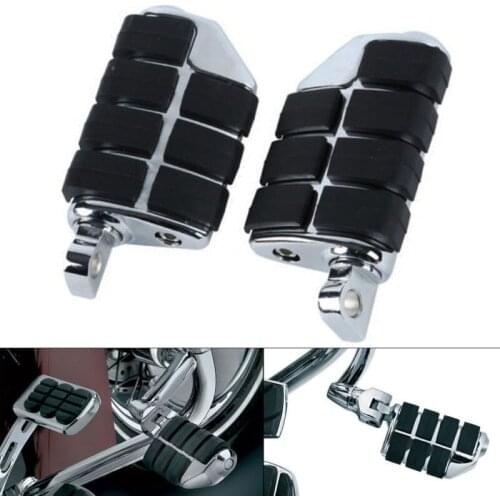 Male Mount Anti Vibration Rubber Lion Paw Foot Rest Pegs For Harley Softail Dyna Sportster XL Touring Road Street Electra Glide