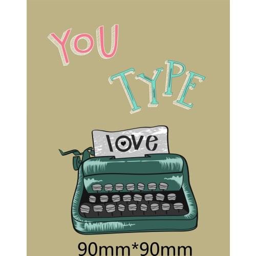 New Arrival Cute Love Postage Heart Letter Cutting Dies Stencil DIY Scrapbook Photo Album Embossing Decorative Paper Card Craft