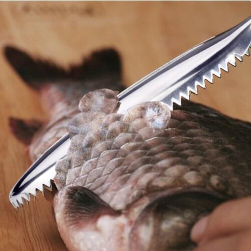 Stainless Steel Fish Skin Remover Knife Fish Scraper Scale Remover Coconut Scraper Fish Scale Scraper