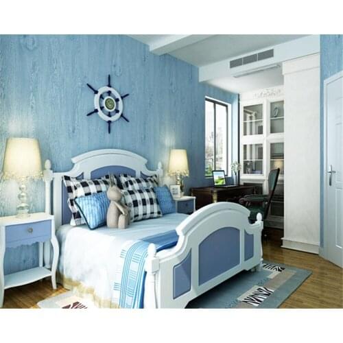 Beibehang Retro Light Green Wooden Wallpaper Bedroom Living Room TV Vanity Background Nonwoven Striped papel de parede Wallpaper