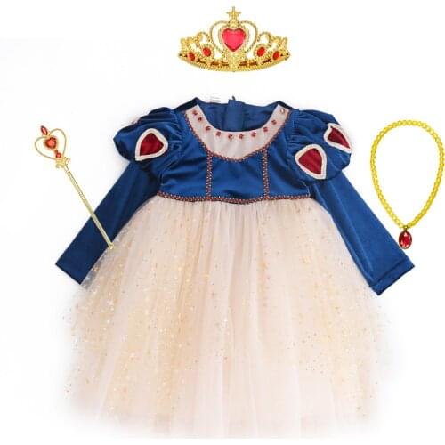 Snow White Princess Dress for Girls Fantasy Party Dresses Children Clothing Infant Girl Cosplay Costume Kids Clothes Halloween