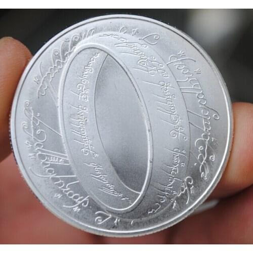 40MM The Lord OF Ring New Zealand Souvenir Coin Medal Silver Plated