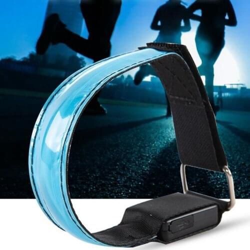 Luminous arm with LED running light, night running, luminous bracelet, cycling arm ring, safety warning, reflective foot ring