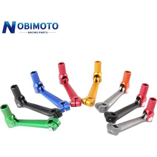 Universal Motorcycle Folding CNC Aluminum Gear Shift Lever Fit For CHINESE CB 250 250cc Engine ATV Dirt Bike MX Motocross Enduro