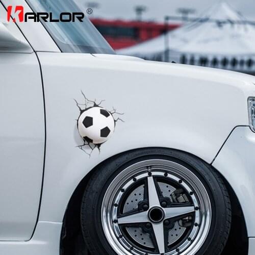 3D Football Car Stickers Personality Vinyl Decal Waterproof Funny Car Stickers Automobiles Motorcycle Car Styling Accessories