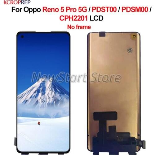 For Oppo Reno 5 Pro 5G Reno5 Pro 5G PDST00 PDSM00 CPH2201 LCD Display Touch Screen Digitizer Assembly Replacement Accessory