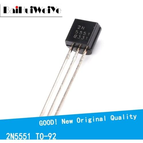 100PCS/LOTE 2N5551 N5551 TO-92 TO92 triode transistor 0.6A/160V NPN New Original Good Quality Chipset