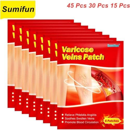 45 Pcs 30 Pcs 15 Pcs 2021 Leg Vein Treatment Organic Patch Cure Treatment Plaster Varicose Veins Vasculitis