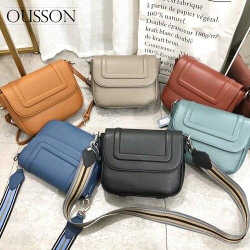 OUSSON 2021 New Design Leather Small Square Underarm Bag Fashion Crossbody Bag Multifunctional Shoulder Bag For Women