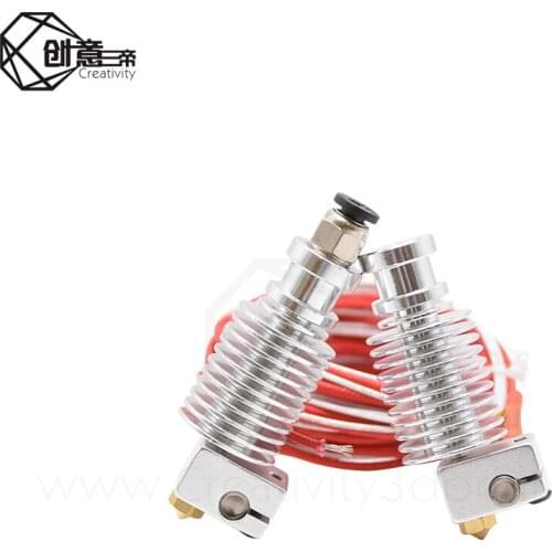 3D V6 Remote Extrusion Head Extruder with Thermistors Cartridge Heater 1.75mm J-HEAD Hotend Long/Short Distance Extruder Bowden