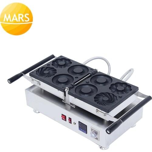 Commercial Donut Maker Electric 110V 220V Donut Doughnut Baking Pan Makers 4pcs Donut Making Machine