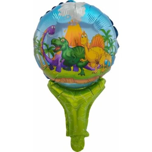 50pcs Dinosaur Stick Aluminum Balloons World Globos Party for Dinosaur Birthday Party Animals Supplies Kids toy Gift