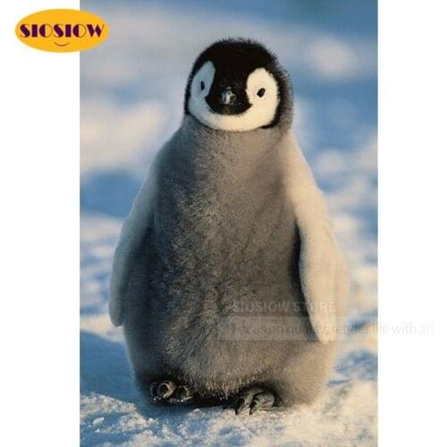 5d Diamond Art Painting Penguin Crystal Full Drill Square Daimond Mosaic Pattern Paintings Embroidery Decoration Home Kids Room