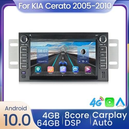Android 10.0 Car Radio Multimedia Video Player For Kia Cerato/Sportage/Forte/Spectra/Morning/VQ/Sedona 2005-2010 GPS Navigation