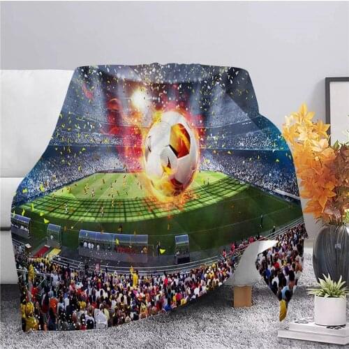 CLOOCL Fashion Football Flannel Blanket 3D Print Blanket Couch Throw Blanket Bed Couch Soft Blanket Bedspread Home Textile Decor