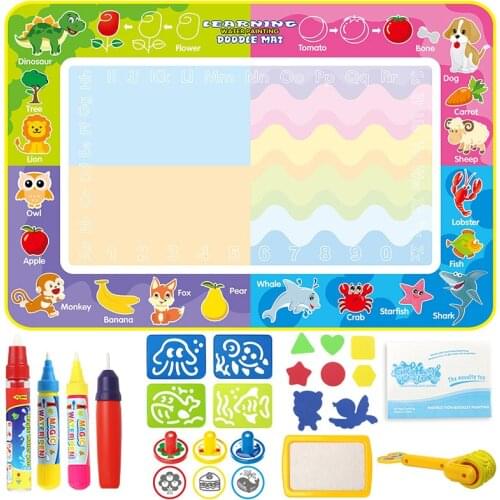 150x100cm Children Water Drawing Painting Mat Board Coloring Book with Doodle Pen Kids Educational Toys Birthday Xmas Gift