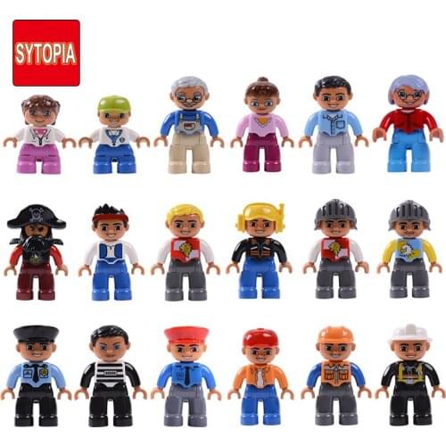 Big Size Action Figures Action Figures Blocks Animal Family Profession Suit Building Blocks Education Toys For Baby