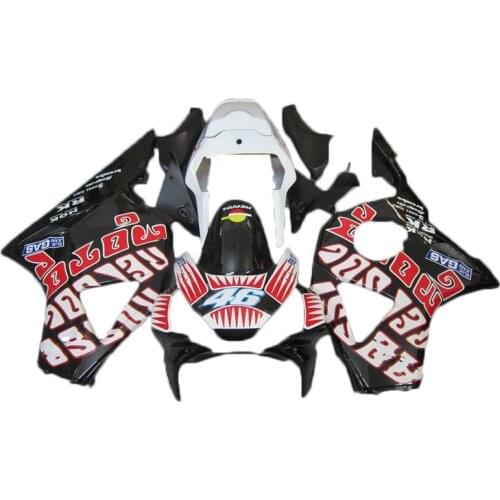 Customize bodywork set Fairings kit Fit For Honda CBR954RR 02 03 Black white fairing CBR 954rr 2002 2003 DN35