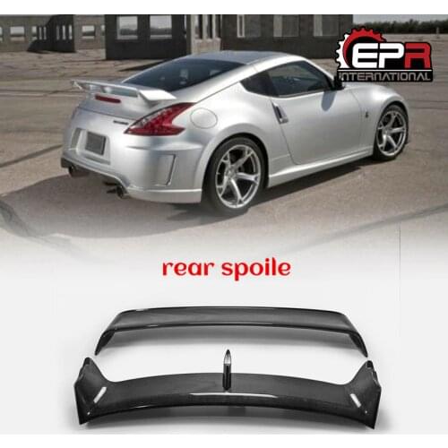 Carbon Rear Spoiler For Nissan 370Z Z34 2009-2018 NSM 2 Style Glass Fiber FRP Wing Lip Body Kit Tuning Trim For 370Z Racing