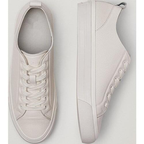 Jenny&DaveSneakers Women England Vinatge Fashion Soft Cowhide Vulcanized Shoes Women Shoes Sneakers Women Summer Casual Canvas