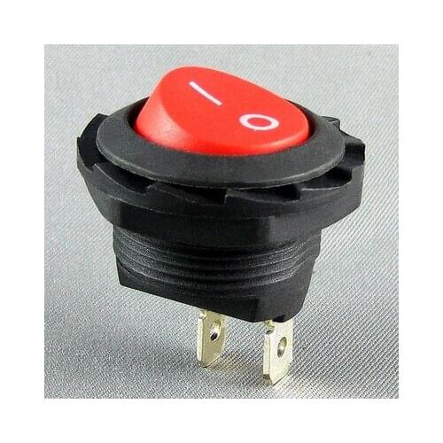 Circular rocker switch KCD8 A1 KCD8 12 6A 2 feet red no light button