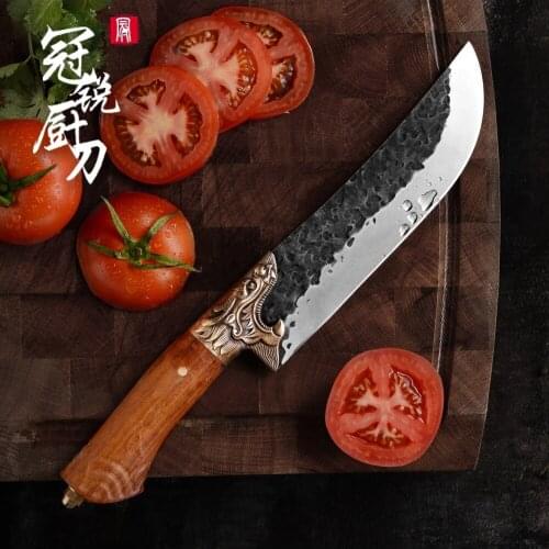 Chef Knife Stainless Steel Traditional Chinese Slaughter Butcher Tools Kitchen Cooking BBQ Gadgets Slicing Meat Vegetables NEW