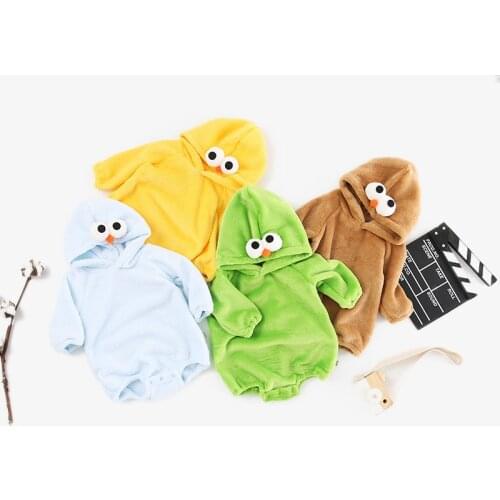 Fashion Cartoon Baby Clothes Toddler Long-sleeved Rompers Baby Bodysuit Newborns Infant Jumpsuit Toddler Coral Fleece Rompers