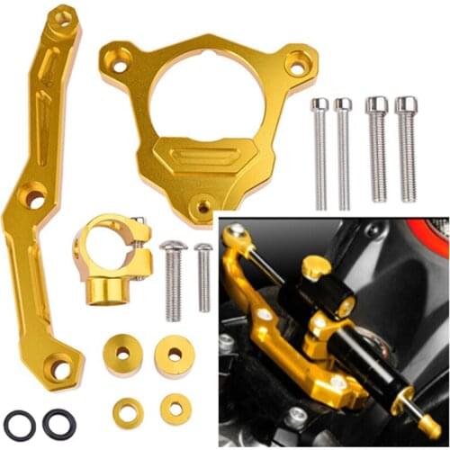 Motorcycle Adjustable Steering Stabilizer Damper Mounting Bracket Kit for Kawasaki Z800 Z 800 2013 2014 2015 Assessories