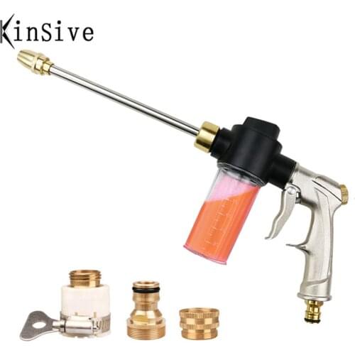 High Pressure Water Gun Garden Hose Nozzle Dropshipping Sprayer Powerful Car Washer Machine Foam Sprinkler Irrigation Tools Gift