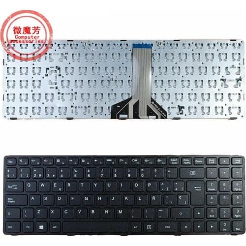 New Spanish laptop keyboard for Lenovo Ideapad 100-15 100-15IBY 100-15IB B50-10 SP black