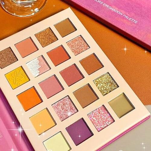 20 Colors Flash Eyeshadow Palette Matte Shimmering Naturally Long Lasting No Smudging Eye Shadow SK88