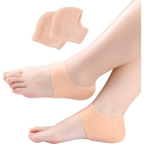 Heel Protector Silicone pads Heel Spur for shoe inserts Pads heel cushions gel heel pad silicone Heel Pain Reduce