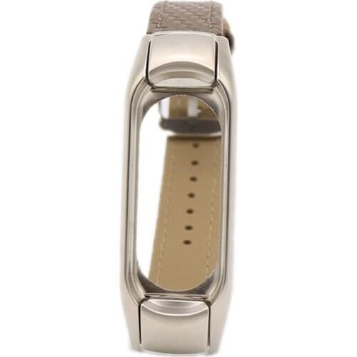 Replacement Wrist Strap Wristband For Xiao-Mi Band 3/4 4 Colors Woven Pattern Leather Universal Smart Watch Wrist Straps New