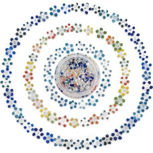 10 Pieces Daisy Glass Screens (2/5") with Small Jar