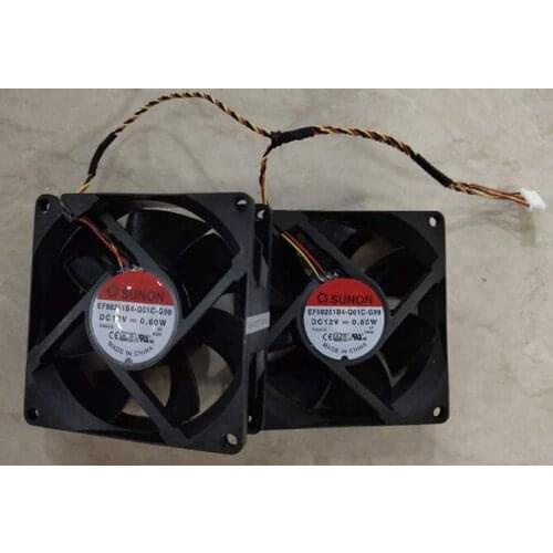For SUNON EF80251B4-Q01C-G99 12V 0.60W cooling fan