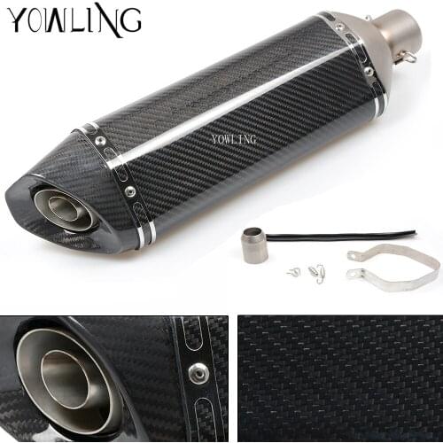 Motorcycle Real Carbon Fiber Exhaust Muffler Pipe Escape with DB Killer FOR Ducati 796 MONSTER 696 MONSTER 999/S/R 749/S/R
