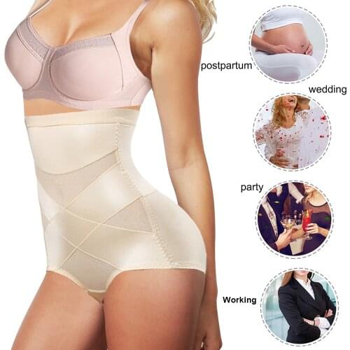 Women High Waist Body Shaper Panties Fashion Seamless Tummy Belly Control Waist Slimming Pants Shapewear Underwear Waist Trainer