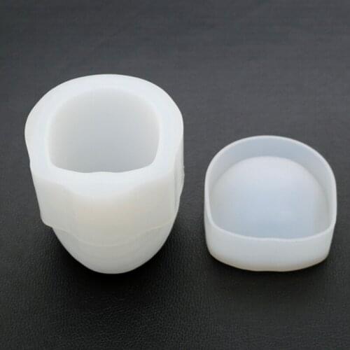 1pcs UV Resin Liquid Silicone Mold Skull Storage Box Shape Resin Molds For DIY Making Jewelry Finding Accessories